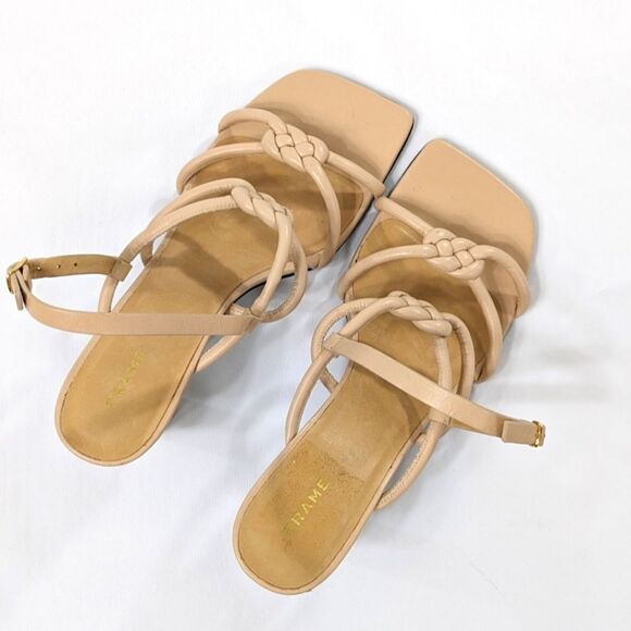 Le Hendrix Leather Sling Back Sandals - Picture 4 of 13